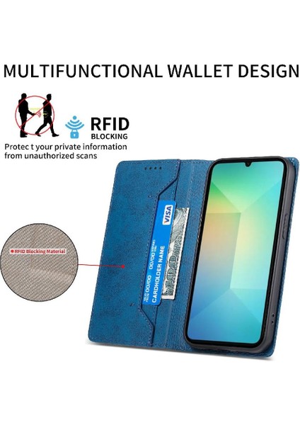 Samsung Galaxy A06 Kart Yuvası Tpu Kickstand Iş Rahat Için Flip Case (Yurt Dışından)