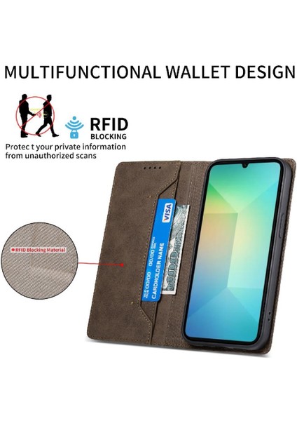Samsung Galaxy A06 Kart Yuvası Tpu Kickstand Iş Rahat Için Flip Case (Yurt Dışından) indirimleri