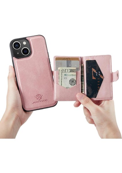 IPhone 15 Için Kılıf Ayrılabilir Manyetik Tasarım Cardholder Magsafe Standı (Yurt Dışından) indirimleri