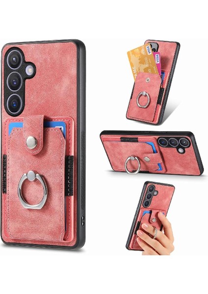 Samsung Galaxy S24 Artı Halka Tutucu Manyetik Araç Montaj Standı Crad (Yurt Dışından)