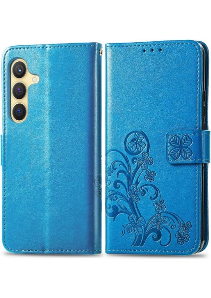 Samsung Galaxy S24 Kısa Kayış Dört Yapraklı Yonca Deri Kılıf (Yurt Dışından) modelleri
