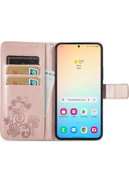 Samsung Galaxy S24 Artı Kısa Kayış Flip Kapak Dört Yapraklı Yonca (Yurt Dışından) fiyatları