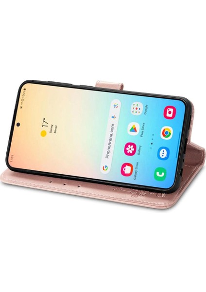 Samsung Galaxy S24 Artı Kısa Kayış Flip Kapak Dört Yapraklı Yonca (Yurt Dışından) modelleri