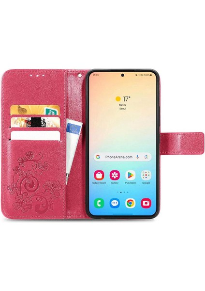 Samsung Galaxy S24 Kısa Kayış Dört Yapraklı Yonca Deri Kılıf (Yurt Dışından) fırsatları