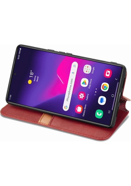 Samsung Galaxy S24 Ultra Cüzdan Fonksiyonu Için Kılıf Kapak Çevirin Deri Kılıf (Yurt Dışından) fiyatları