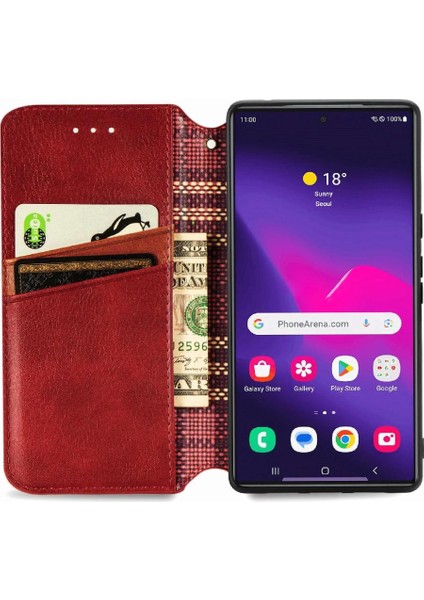 Samsung Galaxy S24 Ultra Cüzdan Fonksiyonu Için Kılıf Kapak Çevirin Deri Kılıf (Yurt Dışından) indirimleri