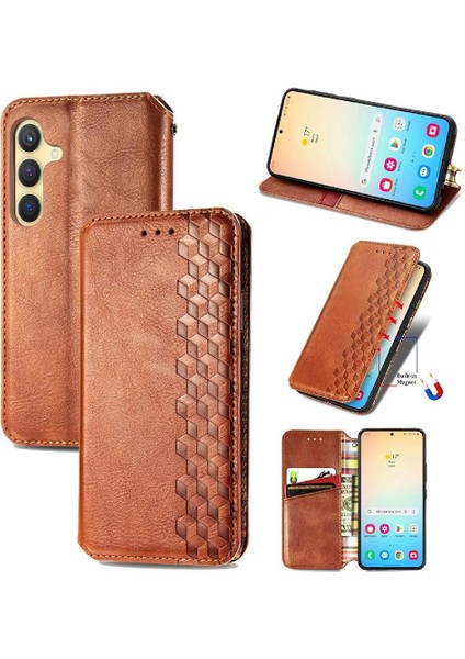 Samsung Galaxy S24 Artı Zarif Iş Cüzdan Fonksiyon Vaka (Yurt Dışından)
