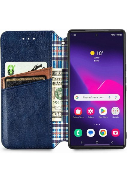 Samsung Galaxy S24 Ultra Cüzdan Fonksiyonu Için Kılıf Kapak Çevirin Deri Kılıf (Yurt Dışından) modelleri
