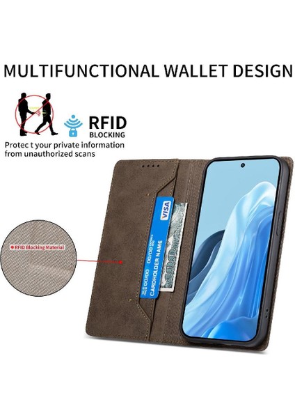 Samsung Galaxy M35 Tpu Kickstand Iş Rahat Kart Yuvası Için Flip Case (Yurt Dışından)