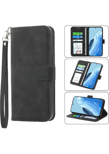 Samsung Galaxy M35 Manyetik Kapatma Kart Yuvaları Bileklik Için Flip Case (Yurt Dışından)