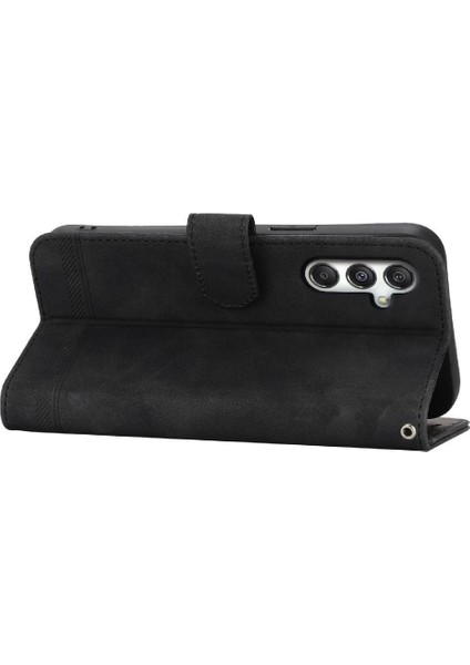 Samsung Galaxy M35 Manyetik Kapatma Kart Yuvaları Bileklik Için Flip Case (Yurt Dışından)