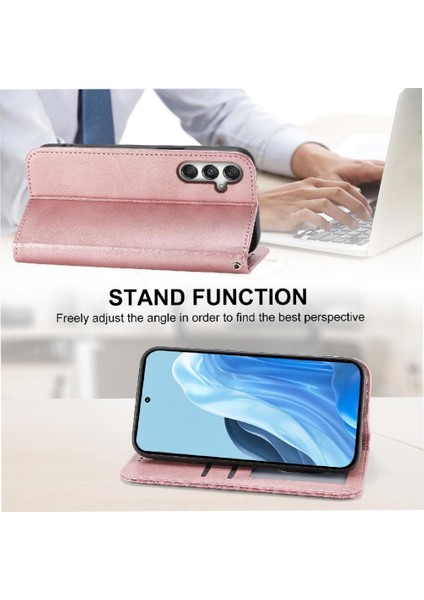 Samsung Galaxy M35 Cüzdan El Kayışı Standı Için Flip Case Günlük Kullanım Eşkenar Dörtgen (Yurt Dışından)