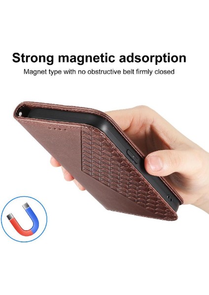 Samsung Galaxy M35 Cüzdan El Kayışı Standı Için Flip Case Günlük Kullanım Eşkenar Dörtgen (Yurt Dışından)