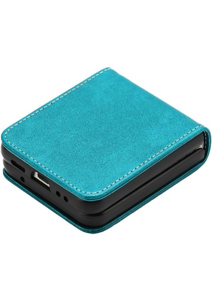 Samsung Galaxy Z Flip Case 4 5g Toka ile Kickstand Saf Pu (Yurt Dışından)