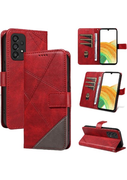 Samsung Galaxy A73 5g Deri Telefon Koruma Çantası ile Flip Case ve (Yurt Dışından)