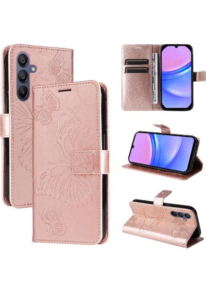 Kart Yuvası Standı ile Samsung Galaxy A16 Için Kılıf Kickstand Manyetik Çevirin (Yurt Dışından)