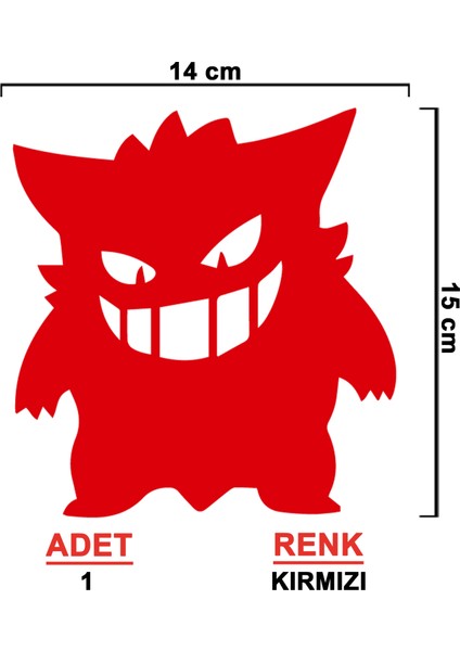 Kötü Sticker - Oto Sticker - Araba Sticker - Araç Sticker - Cam Sticker