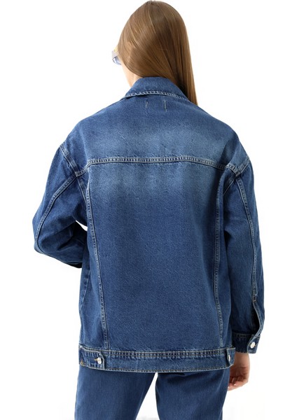 Kadın Oversize Denim Ceket