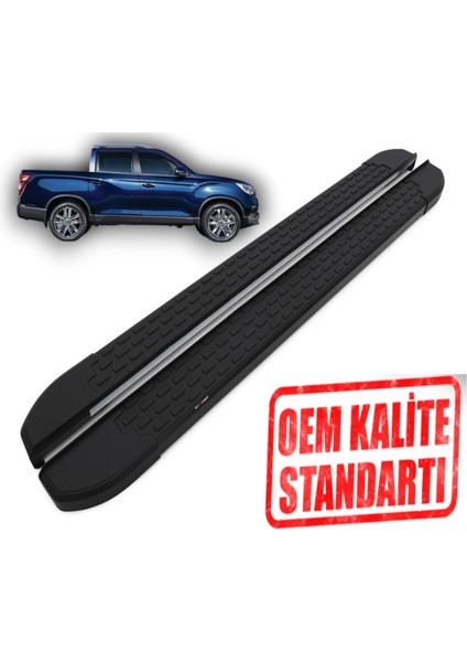 Musso 2017 2024 Araca Özel Nevada Siyah Yan Basamak