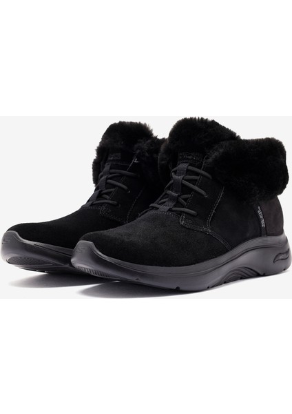 Go Walk Arch Fit 2.0 Boot - Cozy Rereat Kadın Siyah Yürüyüş Ayakkabısı 144570 Bbk