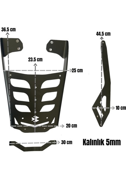 B1 Moto Bajaj Dominar 250-400 Çanta Demiri