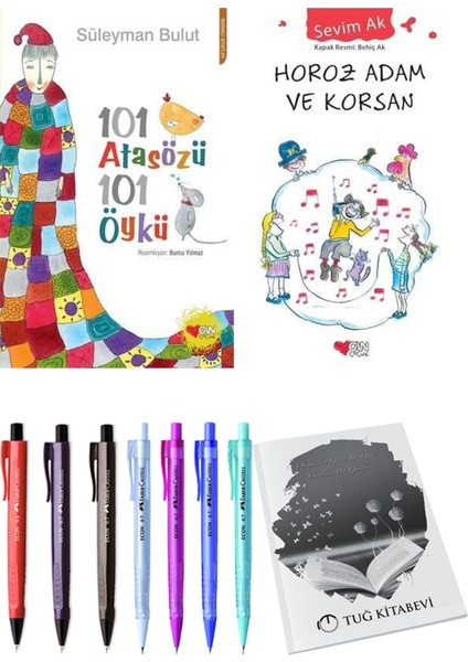 Horoz Adam ve Korsan ve 101 Atasözü 101 Öykü Süleyman Bulut 2'li Set + Hediyeli