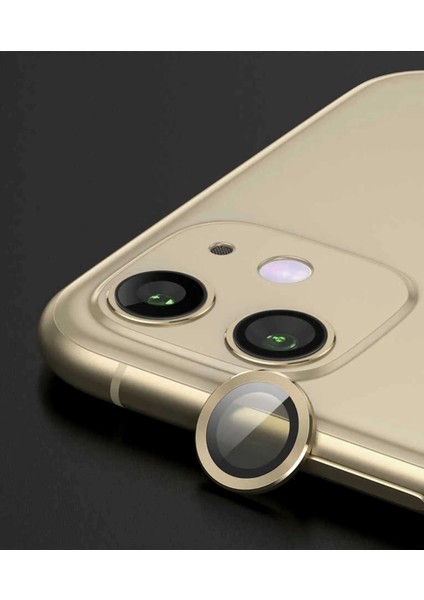 iPhone 11 iPhone 12 ve iPhone 12 Mini Uyumlu Çizilmeye Dayanıklı Temperli Kamera Lens Koruyucu