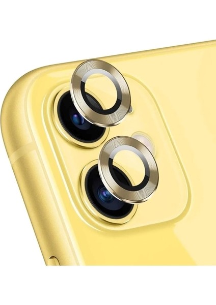 iPhone 11 iPhone 12 ve iPhone 12 Mini Uyumlu Çizilmeye Dayanıklı Temperli Kamera Lens Koruyucu