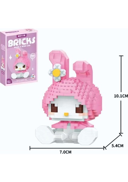 Hello Kitty - My Melody- Kuromi 3'lü Set Yapboz Puzzle Hobi Yapıtaşları