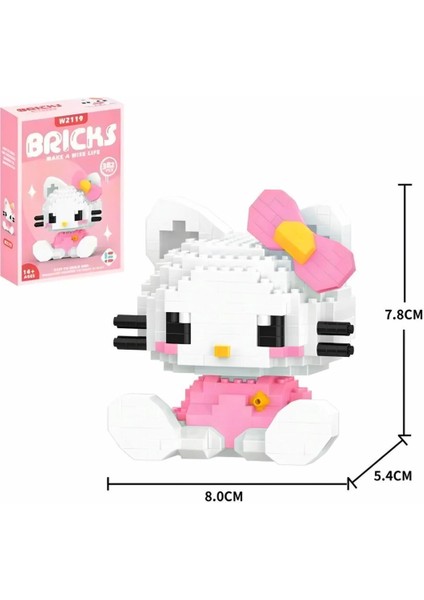 Hello Kitty - My Melody- Kuromi 3'lü Set Yapboz Puzzle Hobi Yapıtaşları