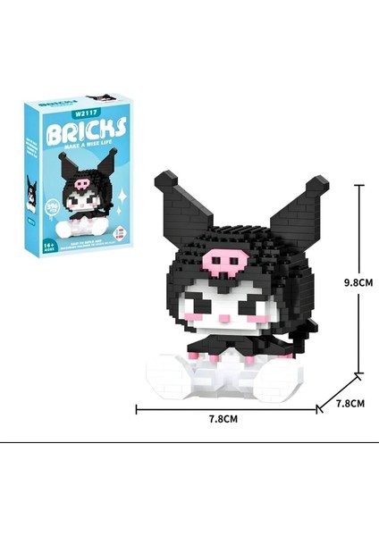 Hello Kitty - My Melody- Kuromi 3'lü Set Yapboz Puzzle Hobi Yapıtaşları