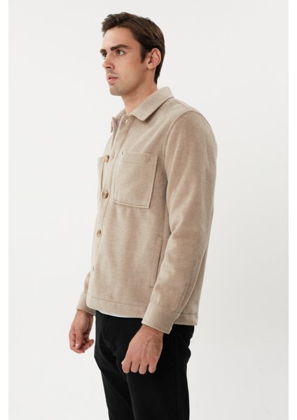 Ec 1006 Cep Detaylı Düğmeli Erkek Kaşe Ceket modelleri