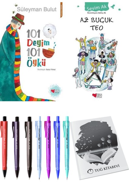 Az Buçuk Teo ve 101 Deyim 101 Öykü Süleyman Bulut 2li Set