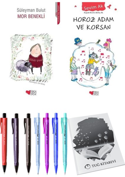 Horoz Adam ve Korsan ve Mor Benekli 2li Set + Hediyeli