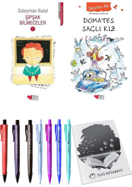 Domates Saçlı Kız ve Şipşak Bilmeceler 1 2li Set + Hediyeli