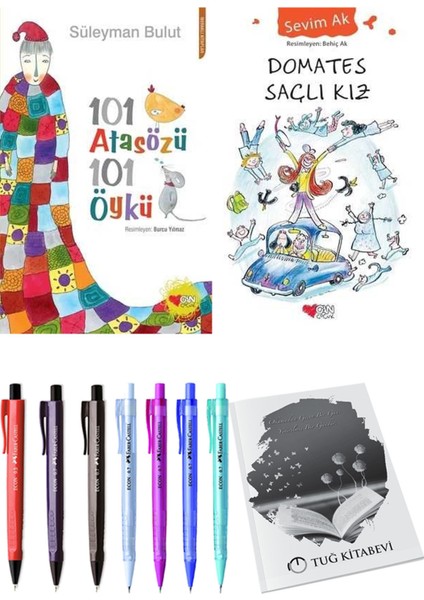 Domates Saçlı Kız ve 101 Atasözü 101 Öykü Süleyman Bulut 2li Set