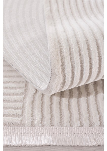 Farahan Beyaz Geometrik Tozumaz Salon Koridor Balkon Teras Bahçe Oturma Odası Halısı A0861A fırsatları