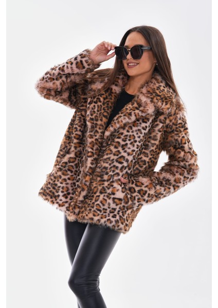 Leopar Ceket Yaka Kürk fırsatları