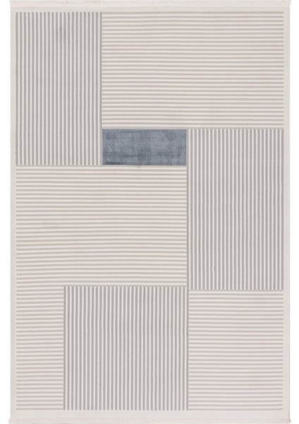 Farahan Gri Mavi Geometrik Tozumaz Salon Koridor Balkon Teras Bahçe Oturma Odası Halısı A0859A fiyatları