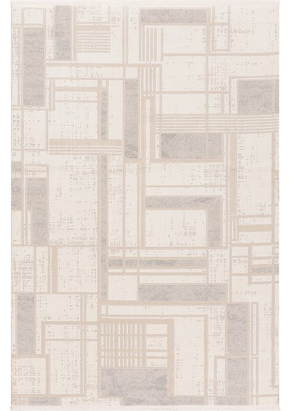 Farahan Gri Bej Geometrik Tozumaz Salon Koridor Balkon Teras Bahçe Oturma Odası Halısı A0860A fiyatları