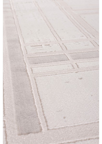 Farahan Gri Bej Geometrik Tozumaz Salon Koridor Balkon Teras Bahçe Oturma Odası Halısı A0860A indirimleri