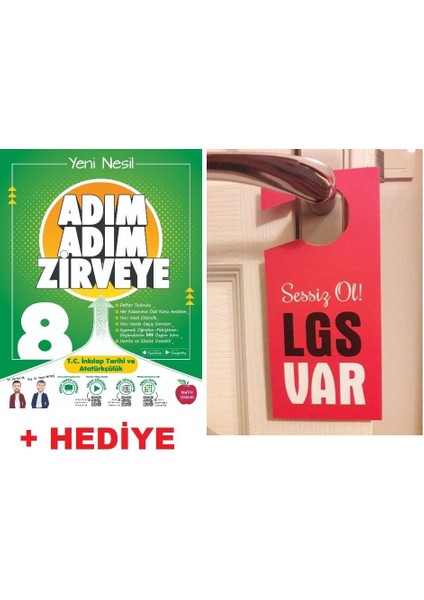 Newton 8.sınıf Adım Adım Zirveye Inkılap Tarihi + Hediye Lgs Var Kapı Askılık Uyarı Levha