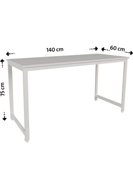 Çalışma Masası Bilgisayar Masası Ofis Masası 60 x 140 cm