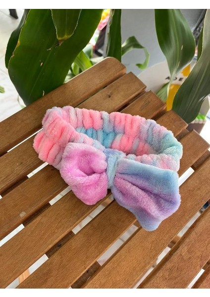 Fiyonk Peluş Saç Bandanası Toka Taç