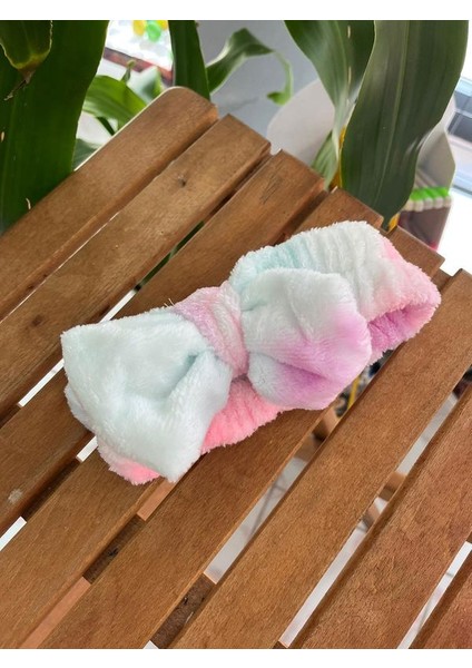 Fiyonk Peluş Saç Bandanası Toka Taç