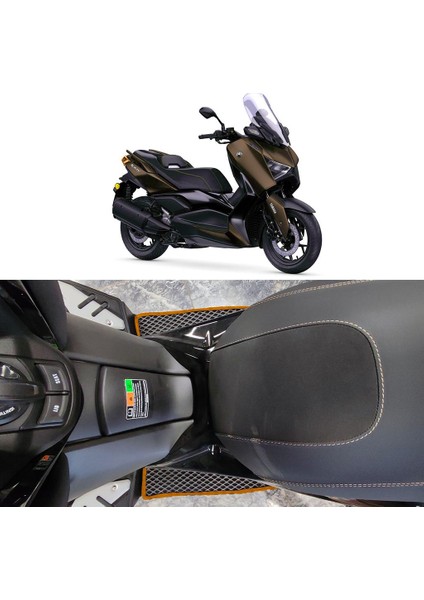Yamaha Xmax/tech Max 250 Motor 3D Havuzlu Paspas Siyah-Fitil Rengi Taba