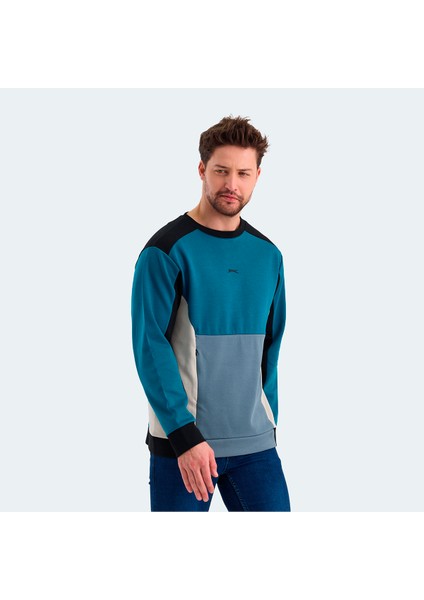 VITALI Erkek Sweatshirt Petrol modelleri