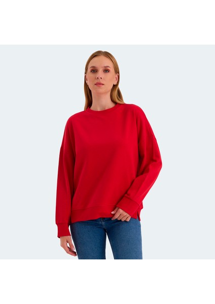 VIRTUE Kadın Sweatshirt Kırmızı