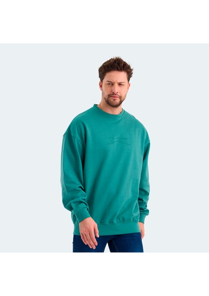 VADIK Erkek Oversize Sweatshirt Yeşil