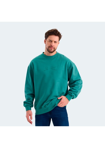 VADIK Erkek Oversize Sweatshirt Yeşil modelleri